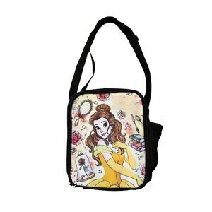 Disney Princess Sketch Belle Lunch Bag Insulated Lunchbox Adj Shoulder Straps